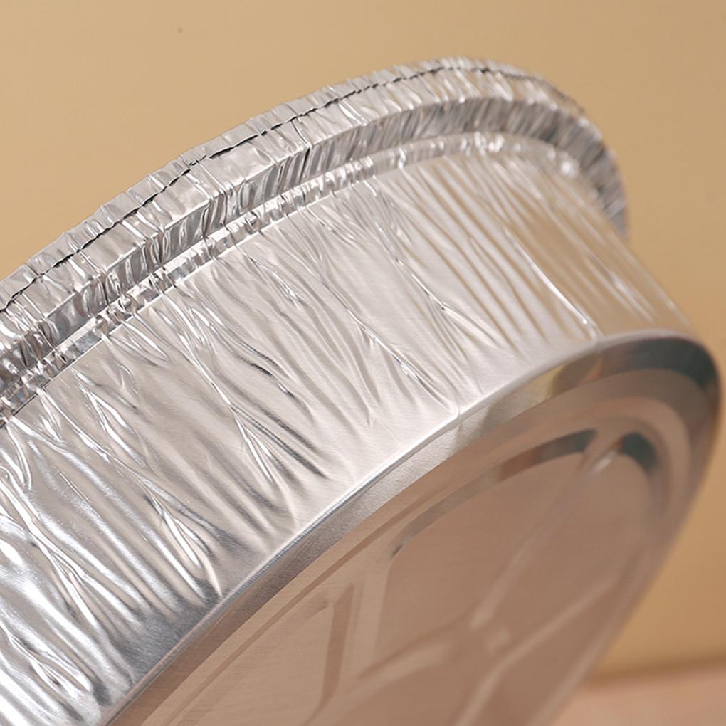 Disposable Aluminum Foil Plates Convenient And Flame-retardant Aluminum Foil Tray Multifunctional