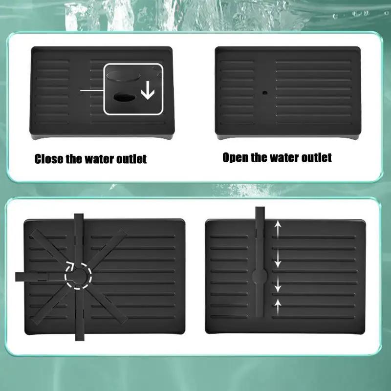 Abnehmbarer Aufbewahrungshalter für Geschirr aus Edelstahl für die Küche, Abtropfgestell für Geschirr und Schüsseln, Abtropfgestell mit Ablagefächern, Trockenregal