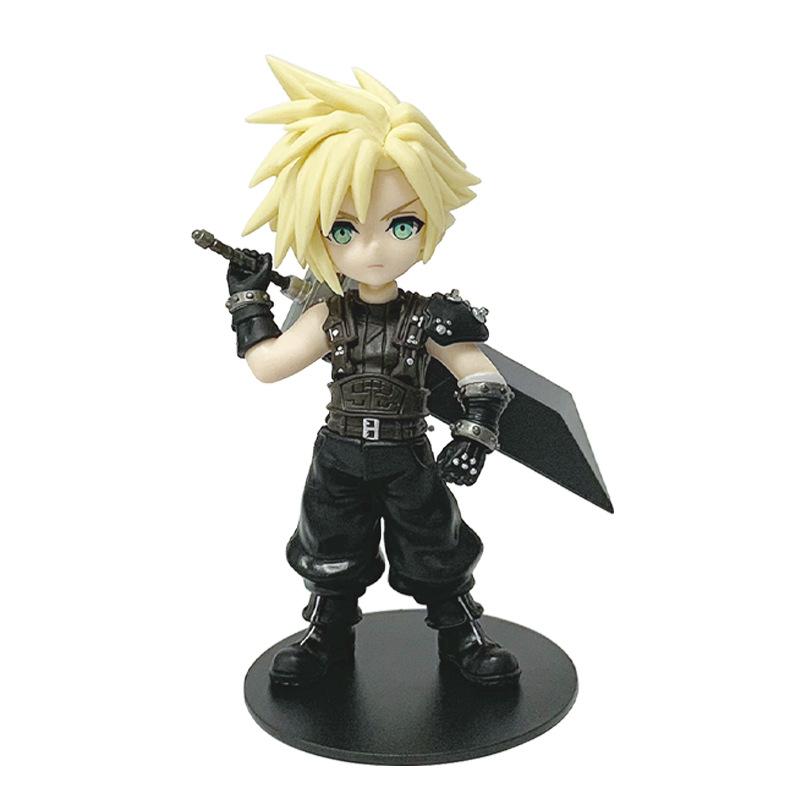 11-12cm Anime Cloud Strife Tifa Lockhart Aerith Gainsborough Zack·Fair Figure Model PVC Toy Desktop Collection Accessories Gift