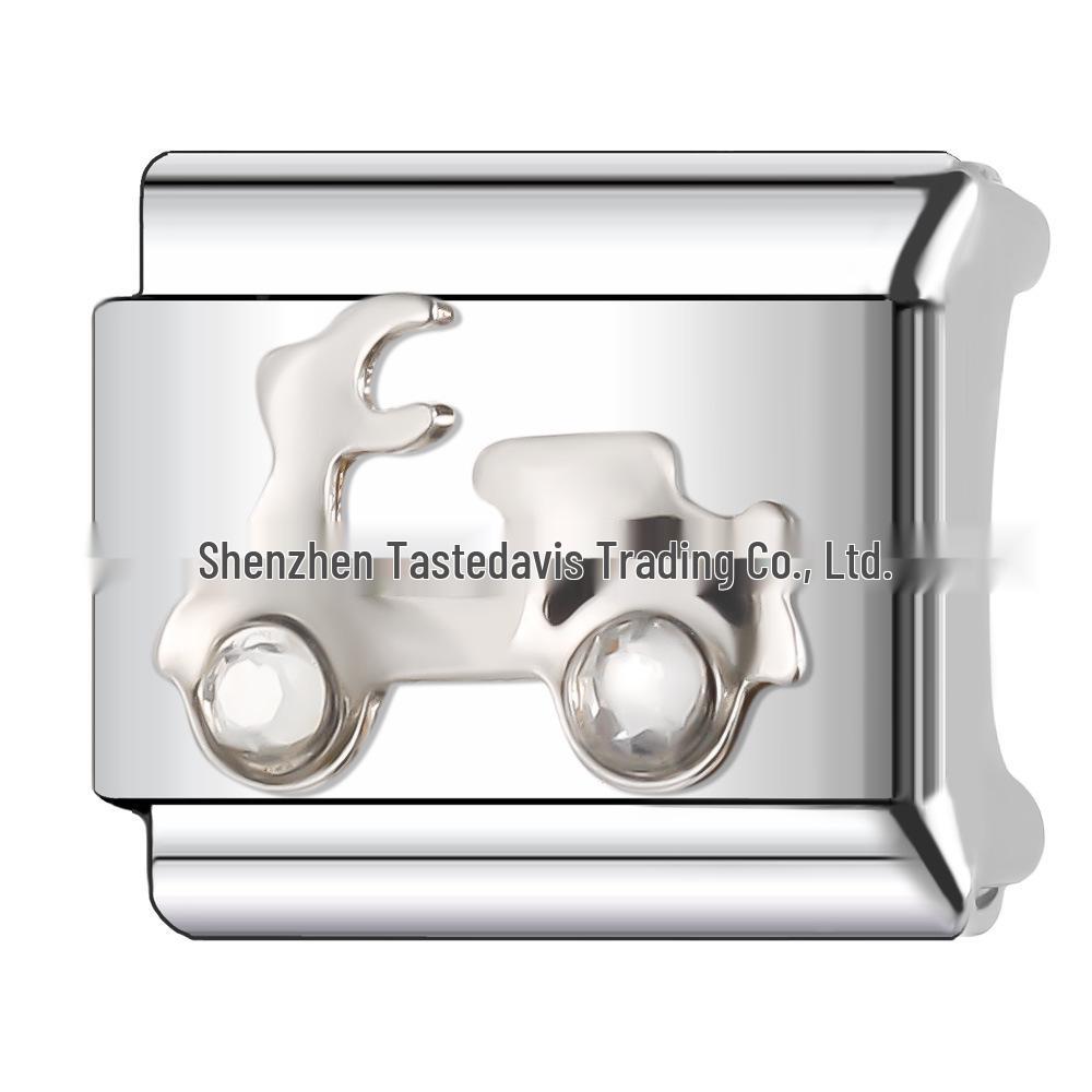 

Браслет-шарм из мультяшных модулей серии 9 мм Шар-самолет - DIY Ювелирное изделие из нержавеющей стали в подарок