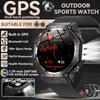 New Bulit-in GPS Outdoor Smart Watch Men Flashlight compass BT call Heart rate 10ATM Waterproof  Sports Smart watch