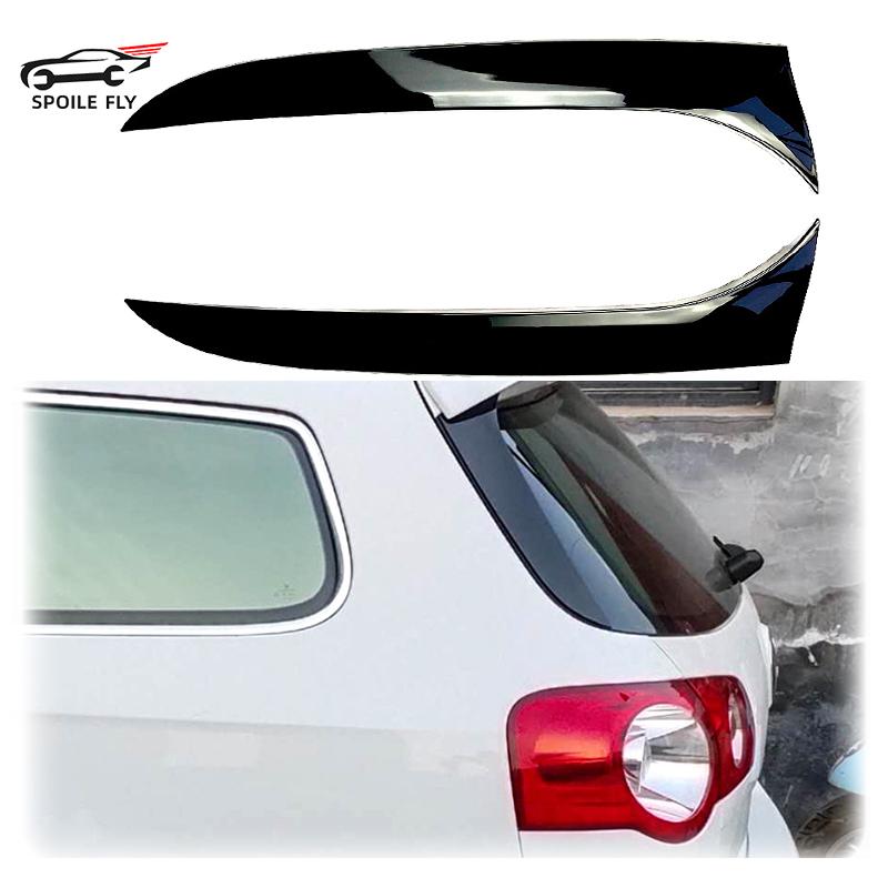 2005 To 2010 For Volkswagen VW Travel Version Passat B6 Wagon Rear Window Side Spoiler ABS Spoilers Splitter By Gloss Black
