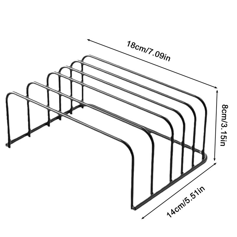 

Многослойная разделочная доска, держатель для крышки кастрюли, органайзер, полка, подставка для кухонного хранения, экономия места на кухне чёрный
