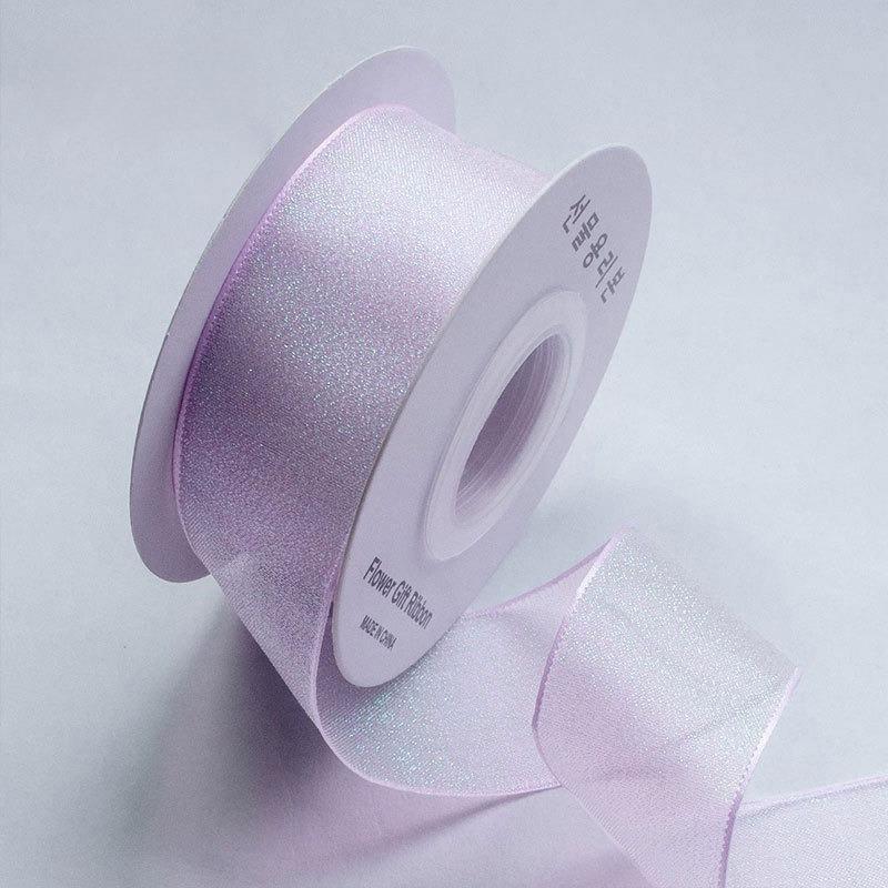 10 yards Rotolo di nastro di organza di colore pieno con bordo ondulato a coda di pesce per bouquet di fiori, regali, confezioni, decorazioni per feste di nozze