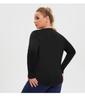 Plus Size Quick-Dry Mesh Long Sleeve Women's Yoga Running T-shirt