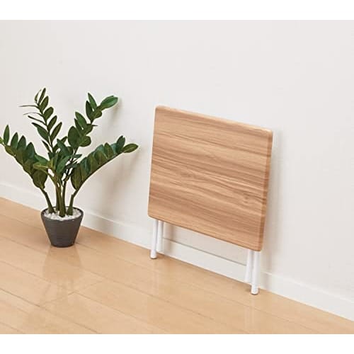 Pearl Metal Folding Desk, Low Type, 50cm Wide x 44cm Deep x 35cm High, Natural Wood Grain Finish, N-7929