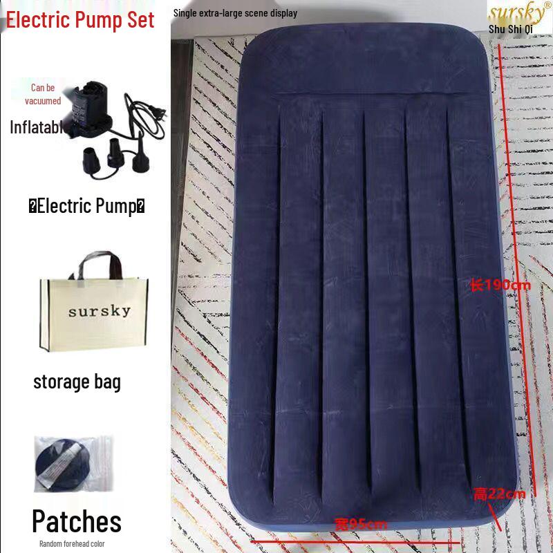 Einzelne faltbare aufblasbare Luftmatratze für Camping und Wohnheim