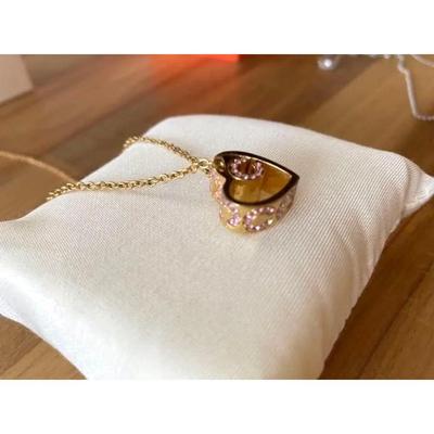 Used Coach Necklace Accessory Gold Heart Brand