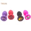 TA 3D Faux Diamond Butt Anal Plug Masturbación Pareja Coqueteo Juguete Sexual