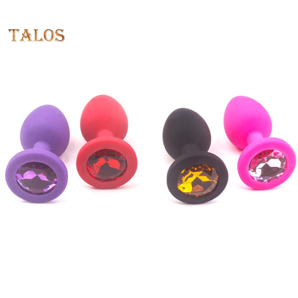 TA 3D Faux Diamond Butt Anal Plug Masturbación Pareja Coqueteo Juguete Sexual