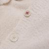 Maison Margiela SI0Gold Plated0002 S17664 22 Years White 5 Gauge Cotton Nylon Pile Cardigan Tops XS whiteUsed