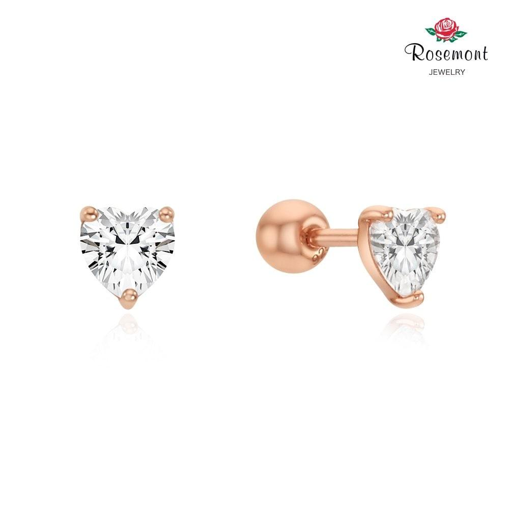 [Rosemont] Silver Heart Piercing (Single) Rc0373