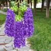 12 TEILE/SATZ Künstliche Blumen Seide Glyzinien Rebe Hängende Blume für Hochzeit Garten Floral DIY Wohnzimmer Büro Dekor