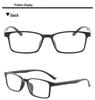 Korean Fashion Men's Minimalist Ultralight Square Prescription Eyewear - TR90 Frames