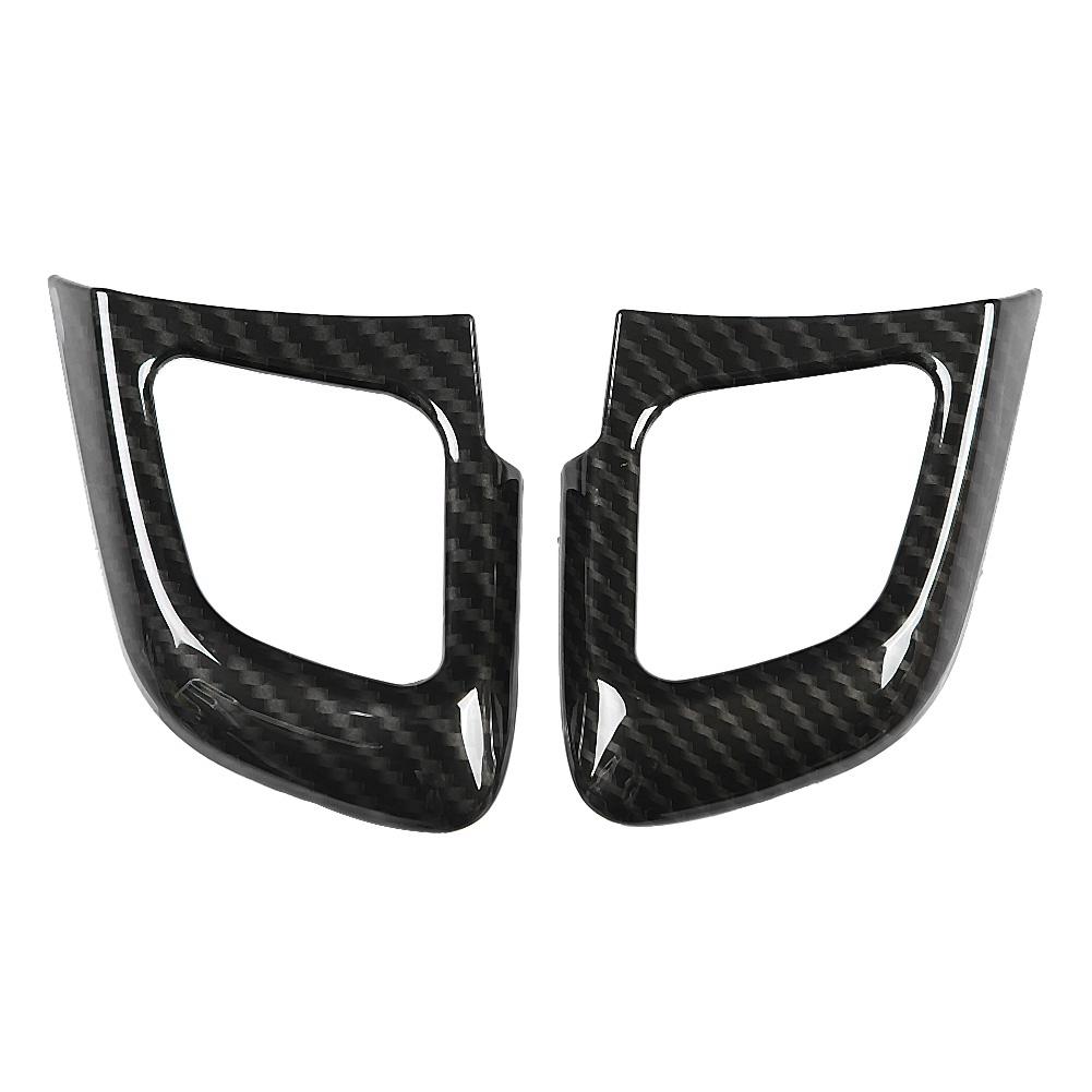 2Pcs Left Car Steering Wheel Button Cover Trim for Land Rover Range Rover Evoque 12 17
