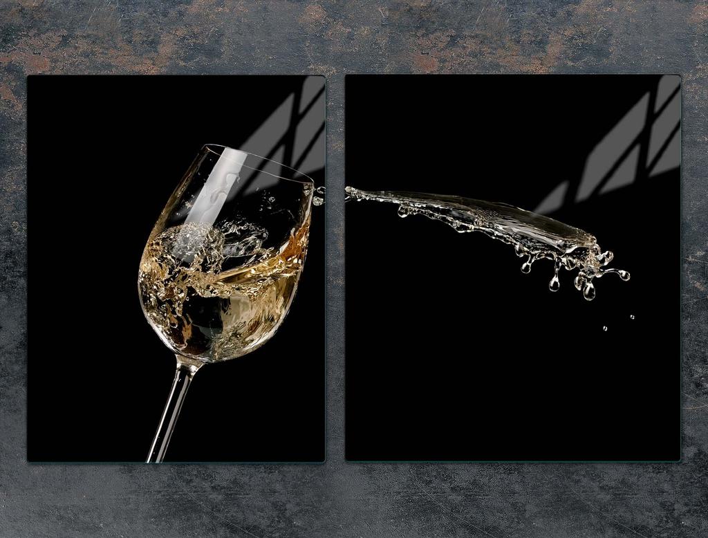 SZKLANA PŁYTA OCHRONNA NA KUCHENKĘ 85x52 WINO