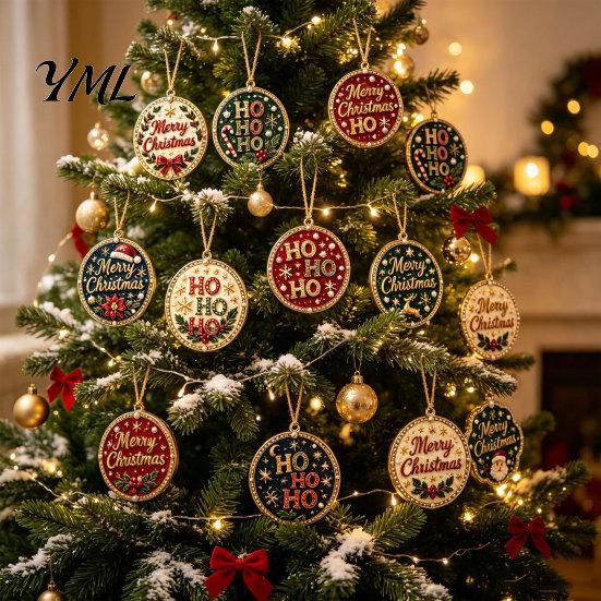 Decoración Artística de Pedrería para Adultos 12 Piezas Kit de Adorno de Pintura Navideña DIY, Juegos de Medias de Perlas Artificiales Decoración Colgante para Adultos, Corona de Árbol Festivo
