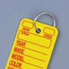 Unique 10PCS Card-shaped DIY Keychains for Cars Pet Name Identification Tags and Fashion Bag Charms for Everyday