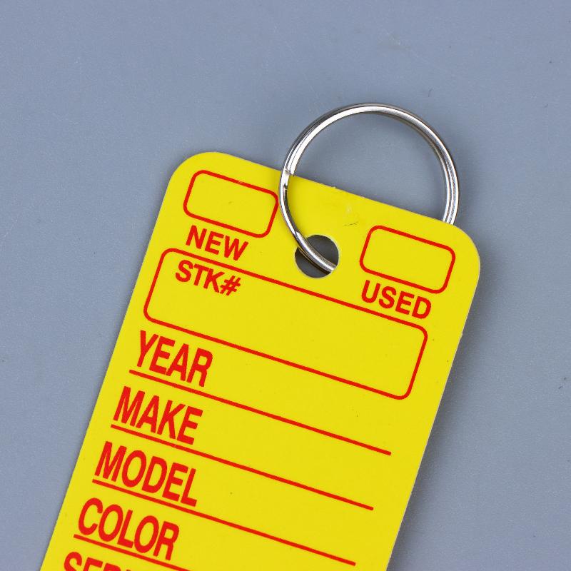 Unique 10PCS Card-shaped DIY Keychains for Cars Pet Name Identification Tags and Fashion Bag Charms for Everyday