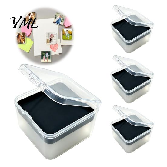 Acrylic Refrigerator Magnet Kits 5/6/8/10/15/20/24 Sets DIY Fridge Kit, Square Decoration with Adhesive Backing, Clear Picture Photo Holder Making Kit