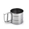 Stainless Steel Handheld Baking Flour and Sugar Sifter, Semi-Automatic Cup-Type.