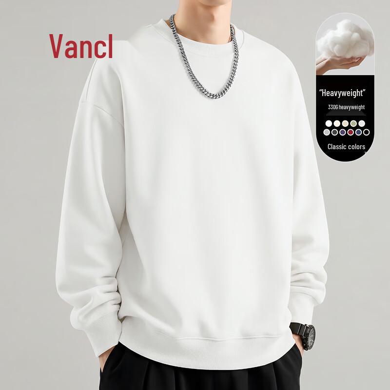 VANCL Men's Loose Fit Casual Heavyweight Long-Sleeve Sweatshirt