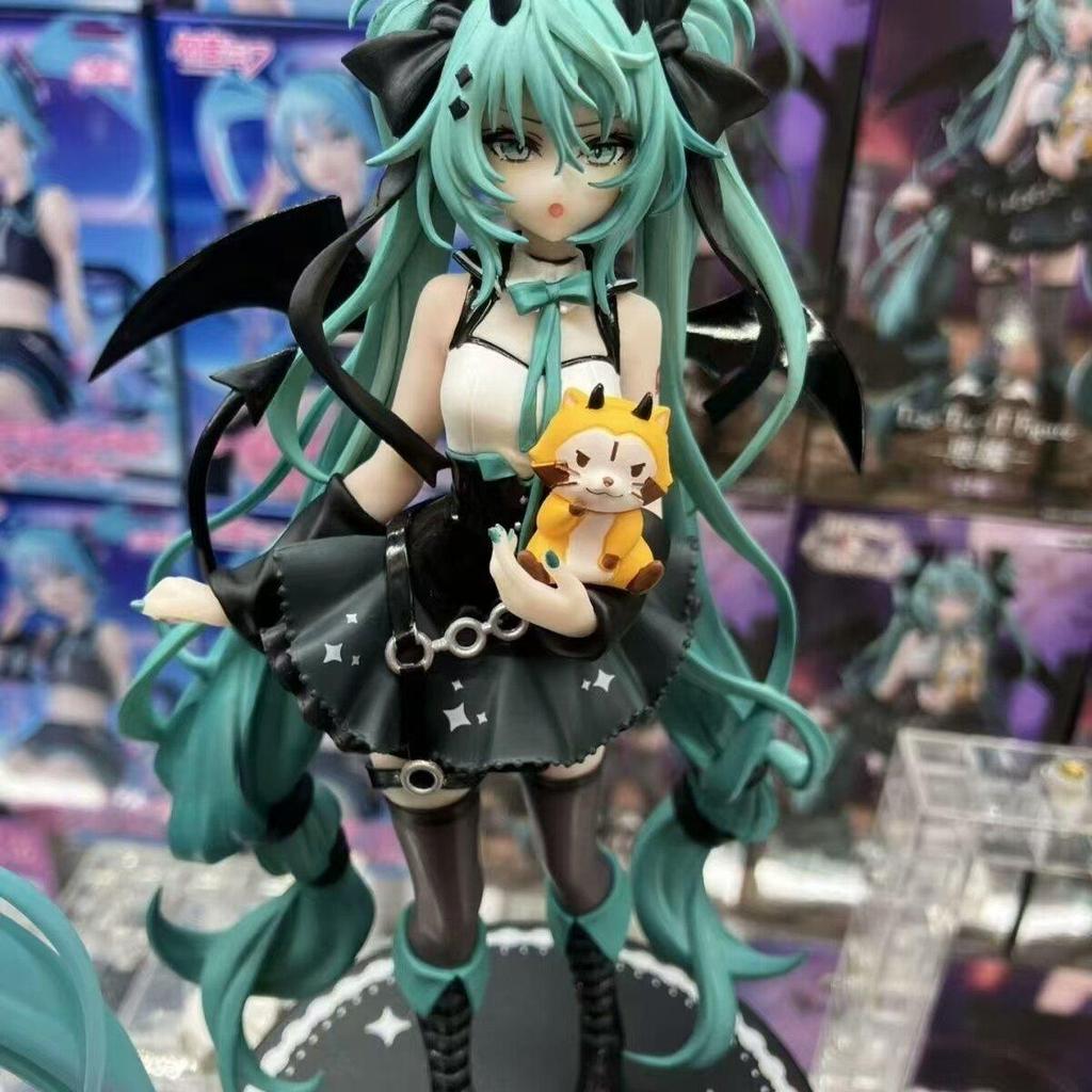 Anime Animation Schönes Mädchen Hatsune Miku Handgemacht Teufel Hatsune Miku Katzenohren Hatsune Miku Niedlich Handgemacht PVC Modell Dekorationen