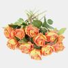 12Pcs Artificial Rose Flower with Single Stem 36cm Silk Material Fake Roses Used To Decorate The Bridal Bouquet Wedding Center Decorations Flower Wall