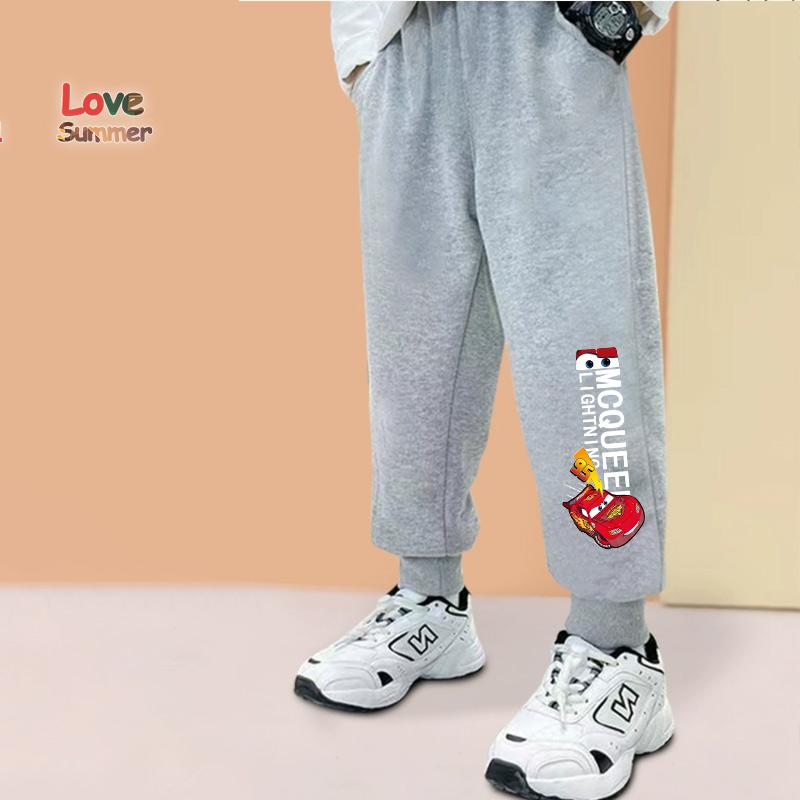 Boy's Pants Kids Trousers Cars Lightning McQueen Pants for Children Sweatpants Unisex Casual Spring Autumn Kids Clothes 4 To 14Years