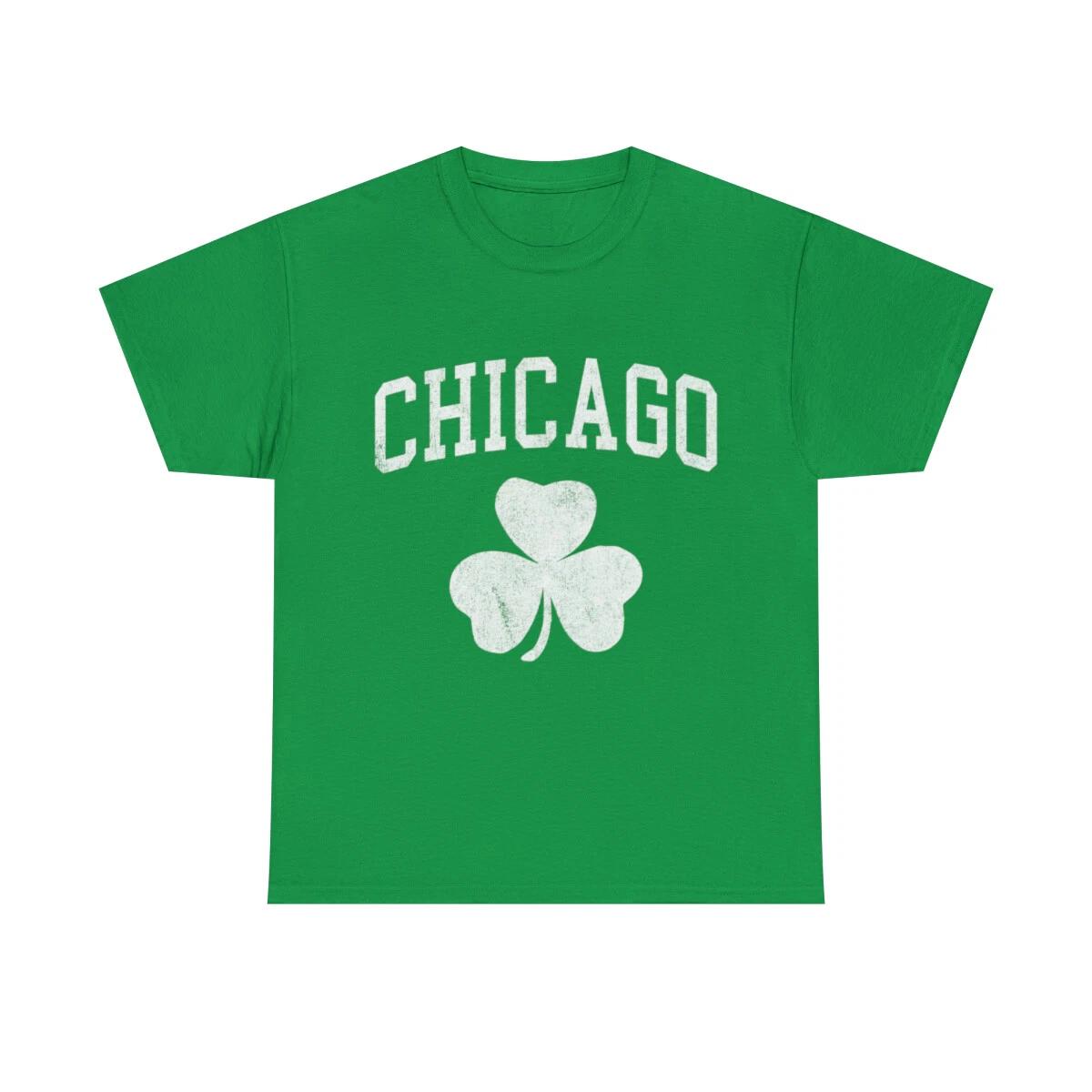 Chicago Irish Shamrock Graphic Tee Shirt 4XL