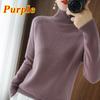 Autumn and Winter New Stand Collar Pullover Sweater Women Loose Thickened Solid Color Turtleneck Knitted Bottoming Shirt