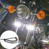 1/2pcs LED Motorcycle Turn Signal Light DRL Amber Red Yellow Light Flashing Blinker Moto Flasher Ring Fork Strip Lamp Tools