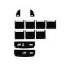 For Jaguar XF Button Stickers Black Covers 2012 to 2015 For Jaguar X250 Car Accessories Interior AC Gear Switch Repair Decals