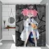 Game N-Nikke Waterproof Polyester Shower Curtain Waterproof Bathroom Curtain Liners 90X180Cm With 12 Hooks