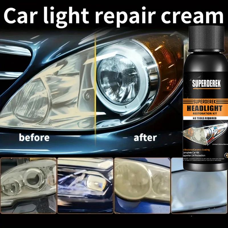Headlight Polish Headlight Restoration Polish Kit Liquid Vaporizer Polymer Liquid Anti-scratch Scratch Clean Maintenance