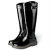 Botas altas de nieve de felpa de piel para mujer Zapatos de invierno 2024 Blanco Negro Moda Equitación Lluvia Zapatos de mujer Botas casuales hasta la rodilla para mujer