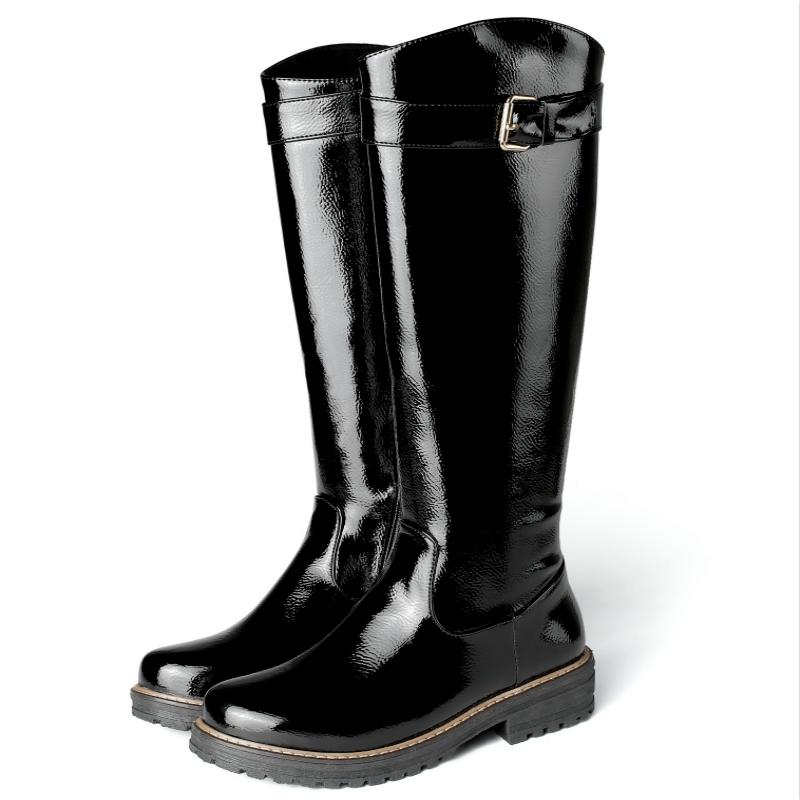 Botas altas de nieve de felpa de piel para mujer Zapatos de invierno 2024 Blanco Negro Moda Equitación Lluvia Zapatos de mujer Botas casuales hasta la rodilla para mujer