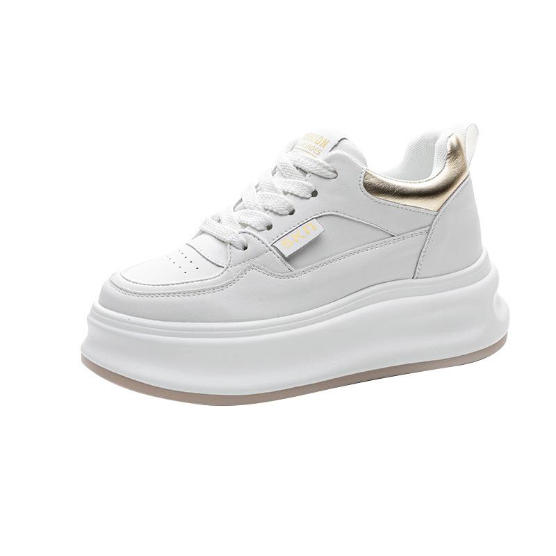 Board Shoes 2026 Spring Thick Soled Women's Versatile Single Shoes  Sponge Cake Sports Shoes for Women