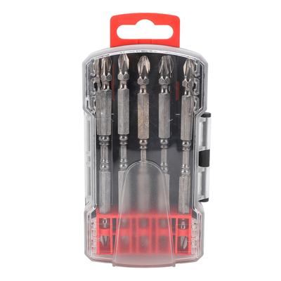 Set di 10 Punte per Cacciavite PH2 Magnetiche a Croce Doppia Testa per Trapano Elettrico per Lavorazione del Legno