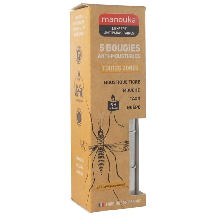 Manouka Bougie Anti Moustiques