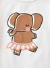 Little Girls Cute Dancing Elephant Print Outfit Crew Neck Short Sleeve T-Shirt & Shorts Casual Summer 2 Piece Clothing Set for Kids 2-8Y