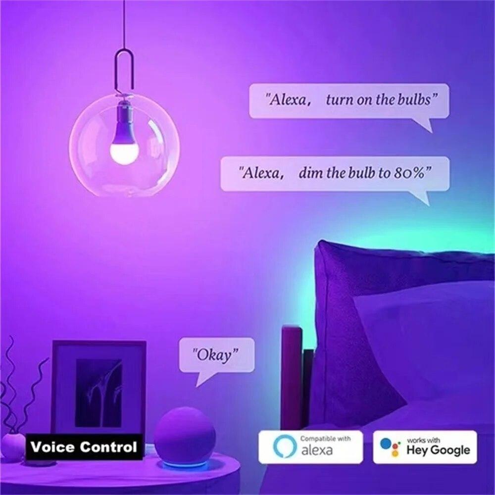 EWeink Matter Direktverbindung WiFI RGB+ Weißlichtbirne Smart-App-Steuerung Unterstützt Homekit Google Home Alexa Sprachassistent