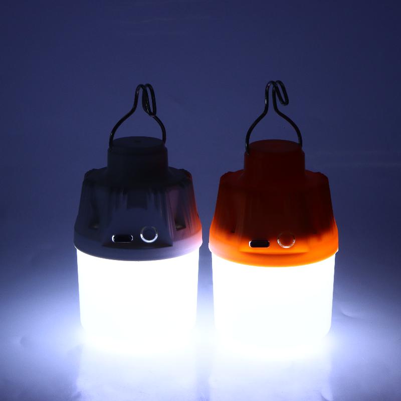1 Set Portable High Power Outdoor Lantern Usb Rechargeable Led Camping Light For Hiking Bbq Emergency Hunting