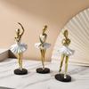 Ballet Dance Pose Resin Sculpture: Commemorative Figurine and Gift Decoration