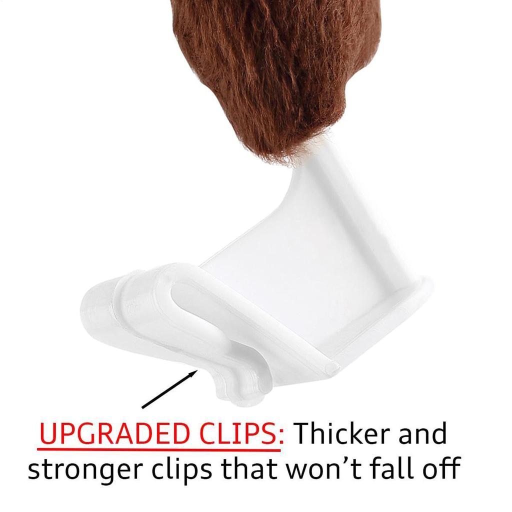 Festive Car Antlers Decor, Plush Reindeer Antler Set, Auto Holiday Decoration, Christmas Parade Hunting Party Car Accessories