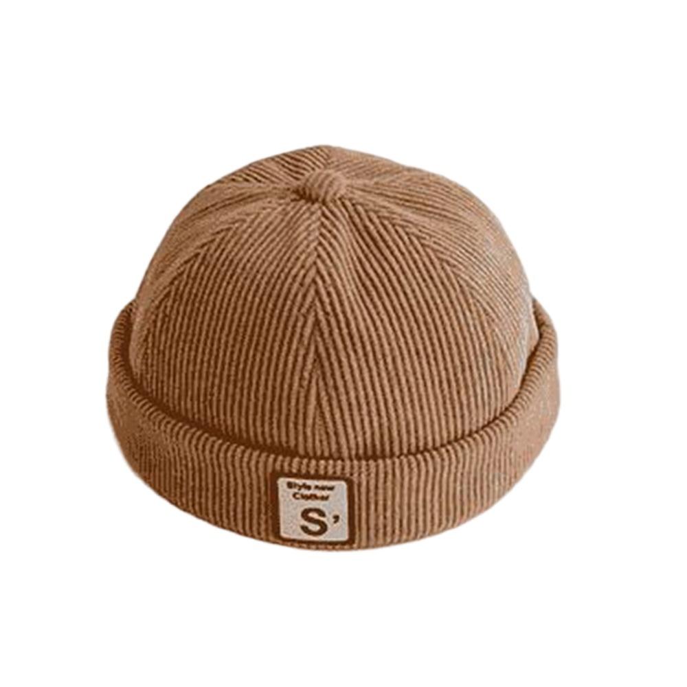 Spring Autumn Baby Brimless Hat Corduroy Landlord Cap Fashion Sun Cap  Kids