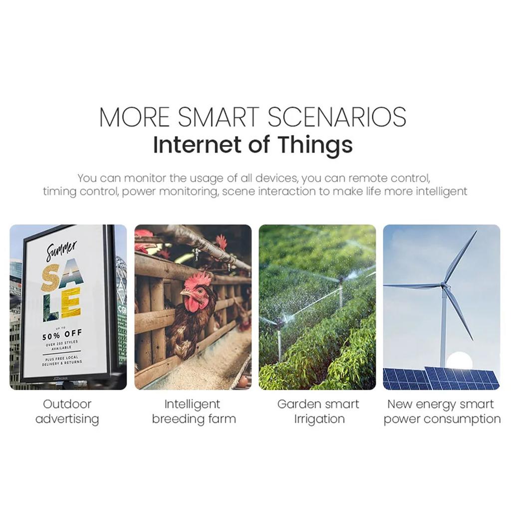 For Tuya Wifi 35mm DIN RAIL Switch Intelligent Meter Circuit Breaker LED Energy Meter KWh Power Timer Relay APP Control