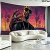 Snoop Dogg Wall Tapestry Aesthetic Wall Hanging Printed Fabric Blanket Decorative Tapestries for Bedroom Living Room Home Decor