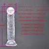 Transparent Silicone Crystal Eggless Dildo - Available in Large, Medium, and Small Sizes