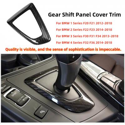 Center Gear Shift Panel Frame Cover Real Carbon Fiber Fits 13-18 BMW F30 F31 F34